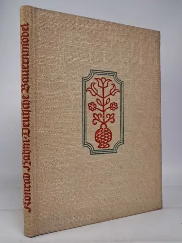 Buch: Deutsche Bauernmöbel, Konrad Hahm, 1938, Eugen Diederichs Verlag