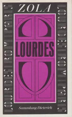 Sammlung Dieterich 258: Lourdes, Emile Zola. 1987, Großformat, gebraucht, gut