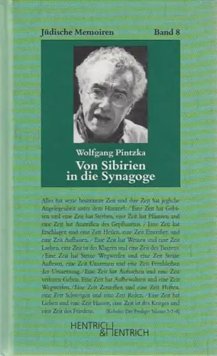 Buch: Von Sibirien in die Synagoge, Pintzka, Wolfgang, 2002, Hentrich & Hentrich