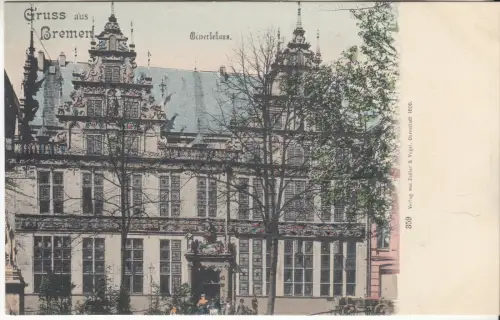AK Gruss aus Bremen. Gewerbehaus, 1899, Zedler & Vogel, Postkarte, ungelaufen