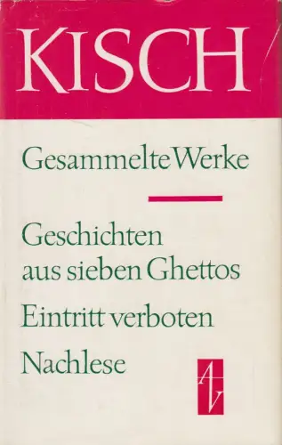 Buch: Geschichten aus sieben Ghettos. Eintritt verboten. Nachlese, Kisch. 1976