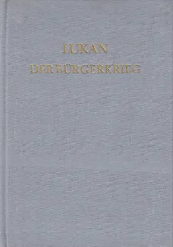 Buch: Der Bürgerkrieg, Lukan, 1985, Akademie Verlag, gebraucht, gut
