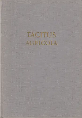 Buch: Das Leben des Iulius Agricola, Tacitus, 1961, Akademie, gebraucht, gut