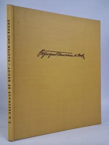 Buch: Bauten und Räume, Fritz August Breuhaus de Groot, 1953, Ernst Wasmuth