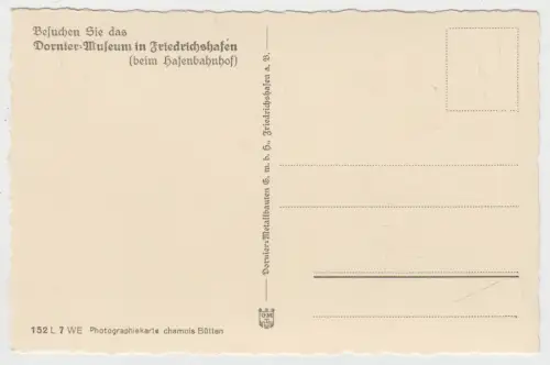 AK Dornier Flugschiff Do X im Flug über den Bodensee, 1930er Jahre, ungelaufen