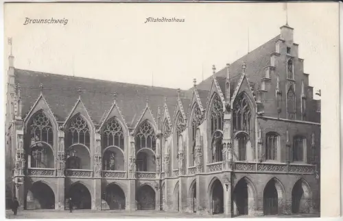 AK Braunschweig. Altstadtrathaus, Richard Borek, Postkarte, ungelaufen, gut