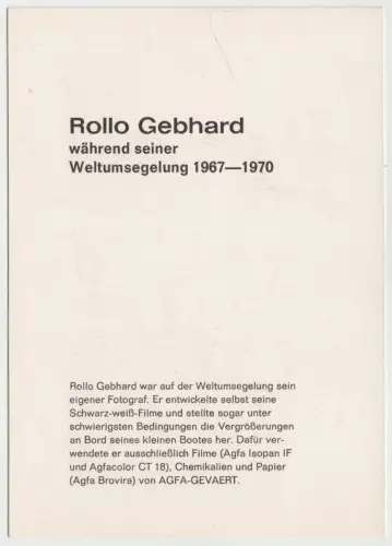 2 signierte Autogrammkarten + 1 Fotografie von Rollo Gebhard 1971, Helgoland
