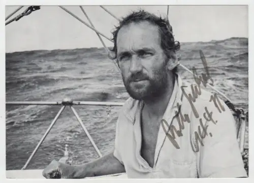 2 signierte Autogrammkarten + 1 Fotografie von Rollo Gebhard 1971, Helgoland