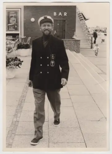 2 signierte Autogrammkarten + 1 Fotografie von Rollo Gebhard 1971, Helgoland
