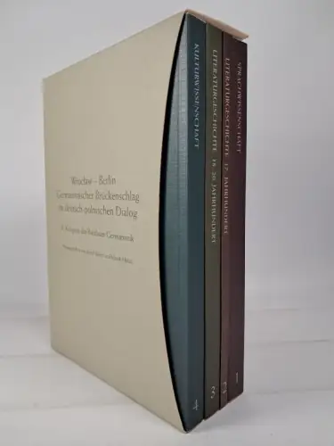 Buch: Wroclaw - Berlin. 2. Kongress der Breslauer Germanistik. 4 Bände, Balzer