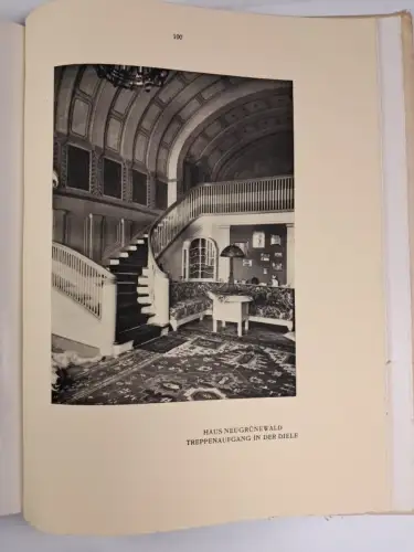 Buch: Landhäuser und Innenräume, Architekt Fritz August Breuhaus, 1911, E. Ohle