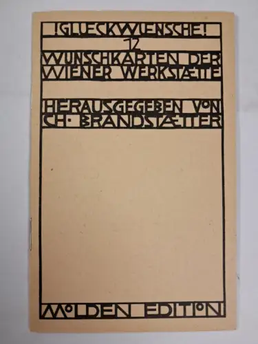 Lot: Glückwünsche - 12 Wunschkarten der Wiener Werkstätte, 1981, Molden Edition