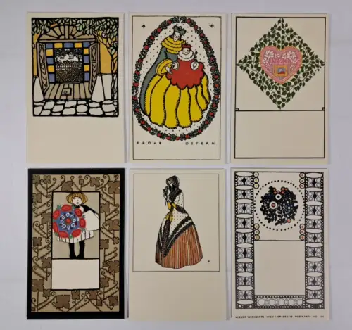 Lot: Glückwünsche - 12 Wunschkarten der Wiener Werkstätte, 1981, Molden Edition