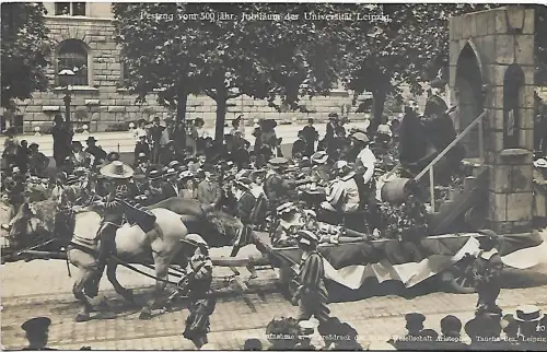 AK Festzug vom 500 jähr. Jubiläum der Universität Leipzig, gebraucht, gut 303277