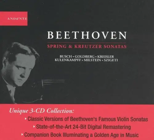 CD-Box: Beethoven, Spring and Kreutzer Sonatas, Busch, Goldberg, Kreisler, u.a.