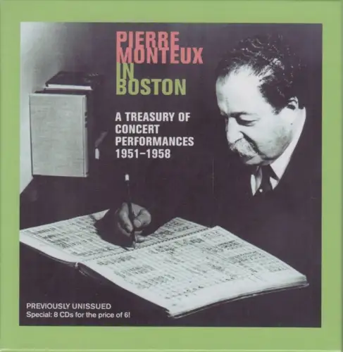 CD-Box: Pierre Monteux in Boston, 2008, WHRA, 8 CDs, Klassik, sehr gut