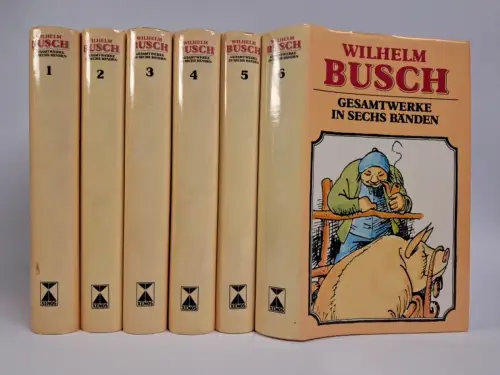 Buch: Wilhelm Busch - Gesammelte Werke in sechs Bänden, 1982, Xenos, 6 Bände