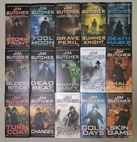 Buch: The Dresden Files 1-15, Jim Butcher, Roc Book, Text in English, 15 Bände