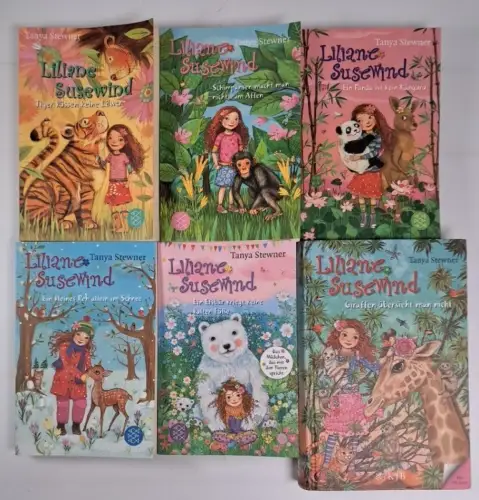 6 Bücher Liliane Susewind, Tanya Stewner, Tiger, Affen, Pabda, Reh, Eisbär ...
