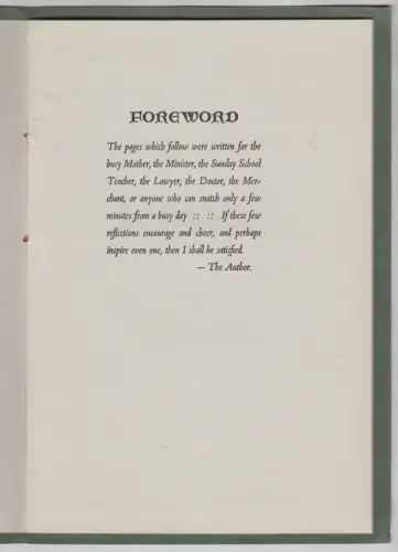 Heft: Meditations, Beulach G. Squires & Maud Henrichs, 1938,     Sunshine Press