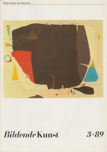 Bildende Kunst 3/89, Verband Bildender Künstler der DDR, gebraucht, gut