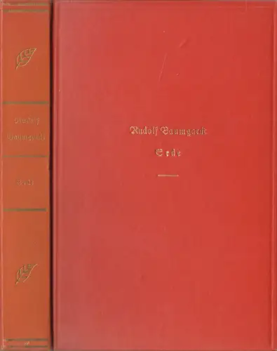 Buch: Erde, Eine Novelle, Rudolf Baumgardt, 1928, Reclam Verlag, mit Exlibris