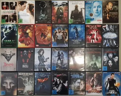 60 DVDs Sammlung / Konvolut / Paket Fantasy, Horror, Superhelden, Vampire ...