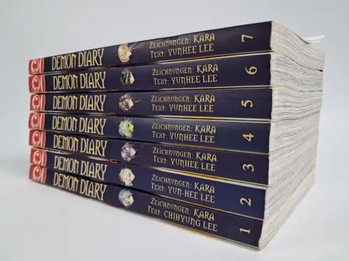 Manga: Demon Diary 1-7, Yunhee Lee / Chihyung Lee, Kara, Tokyopopp, 7 Bände