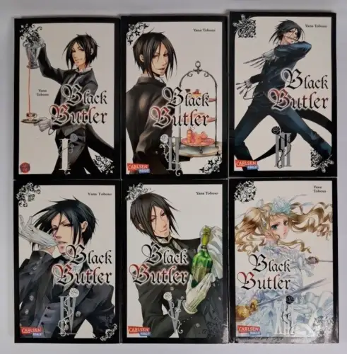 Manga: Black Butler 1-5 + 8, Yana Toboso, 6 Bände, Carlsen Manga, gebraucht, gut