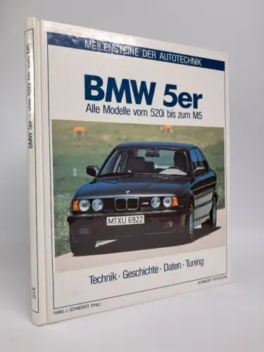 Buch: BMW 5er, Alle Modelle vom 520i bis zum M5. Hans J. Schneider (Hrsg.), 1988
