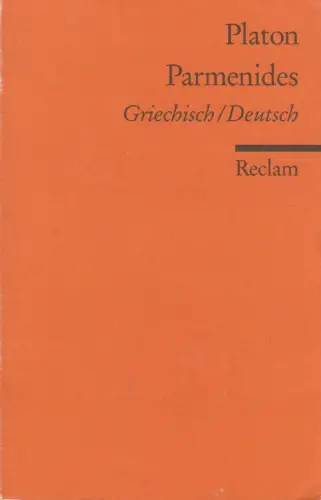 Buch: Parmenides, Platon, 2007, Reclam, gebraucht, sehr gut