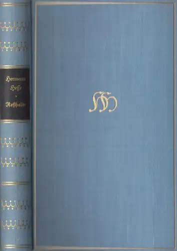 Buch: Roßhalde, Erzählung, Hermann Hesse, 1931, S. Fischer Verlag