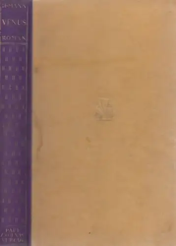 Buch: Die Göttinnen Band 3: Venus, Heinrich Mann, 1925, Paul Zsolnay Verlag
