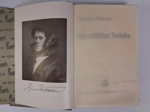 Buch: Ein arktischer Robinson, Kapitän Mikkelsen, 1913, F. A. Brockhaus Verlag
