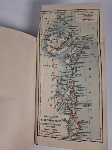 Buch: Ein arktischer Robinson, Kapitän Mikkelsen, 1913, F. A. Brockhaus Verlag