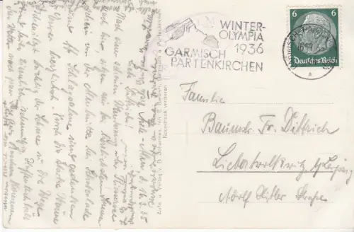 AK Aule - Alm bei Garmisch, ca. 1935, B. Johannes, Inh. E. Beckert, Postkarte