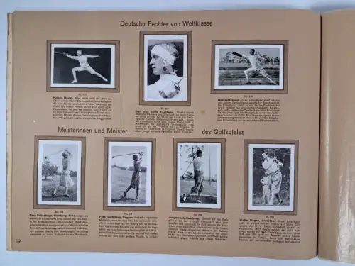 Sammelbilderalbum: Bulgaria Sport-Photos, vollständig! Bulgaria-Zigarettenfabrik