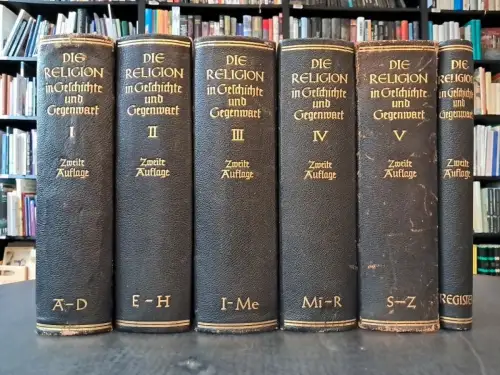 Buch: Die Religion in Geschichte und Gegenwart, 6 Bände, 1927, J. C. B. Mohr