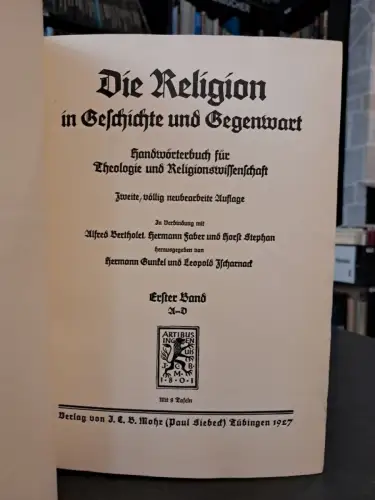 Buch: Die Religion in Geschichte und Gegenwart, 6 Bände, 1927, J. C. B. Mohr