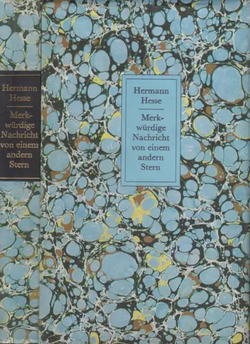 Buch: Merkwürdige Nachricht von einen anderen Stern, Hesse, Hermann. 1977