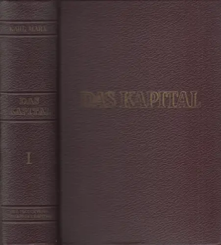 Buch: Das Kapital Band 1, Buch I. Marx, Karl, 1953, Dietz Verlag, gebraucht, gut