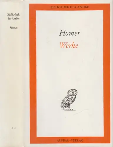 Buch: Homer - Werke Band 2: Odyssee, 1976, Bibliothek der Antike, Aufbau Verlag