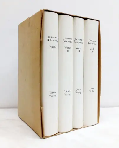 Buch: Gesammelte Werke, 4 Bände. Bobrowski, Johannes, 1987, Union Verlag