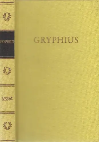 Buch: Gryphius Werke in einem Band. Gryphius, Andreas, 1985, Aufbau-Verlag, BDK