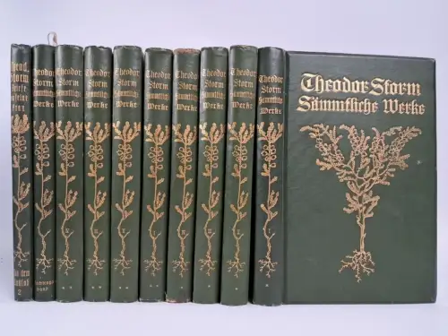 Buch: Theodor Storm - Sämtliche Werke, 10 Bände, 1909, Verlag Georg Westermann