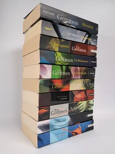 10 Bücher Tess Gerritsen: Scheintod, Blutmale, Abendruh, Totengrund, Meister ...