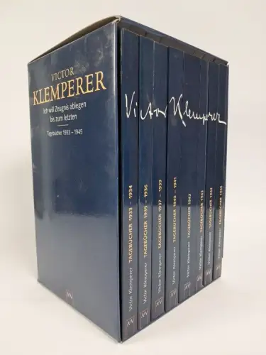 Buch: Victor Klemperer - Ich will Zeugnis ablegen bis zum letzten, 8 Bände, 1999