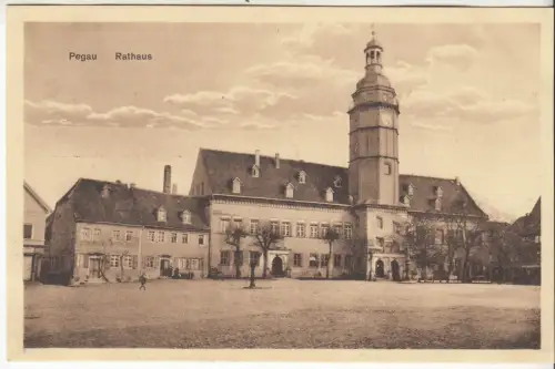 AK Pegau. Rathaus, ca. 1926, Kunstverlag Merkur, Postkarte, ungelaufen, gut