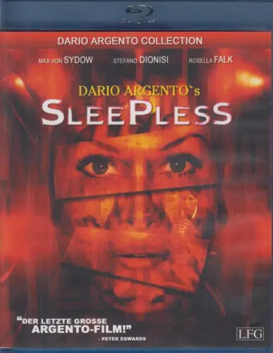 Blu-ray: Sleepless, 2013, Dario Argento, Horror, Film, LFG, gebraucht, gut