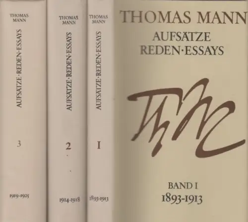 Buch: Aufsätze, Reden, Essays, Mann, Thomas. 3 Bände, 1983, Aufbau Verlag